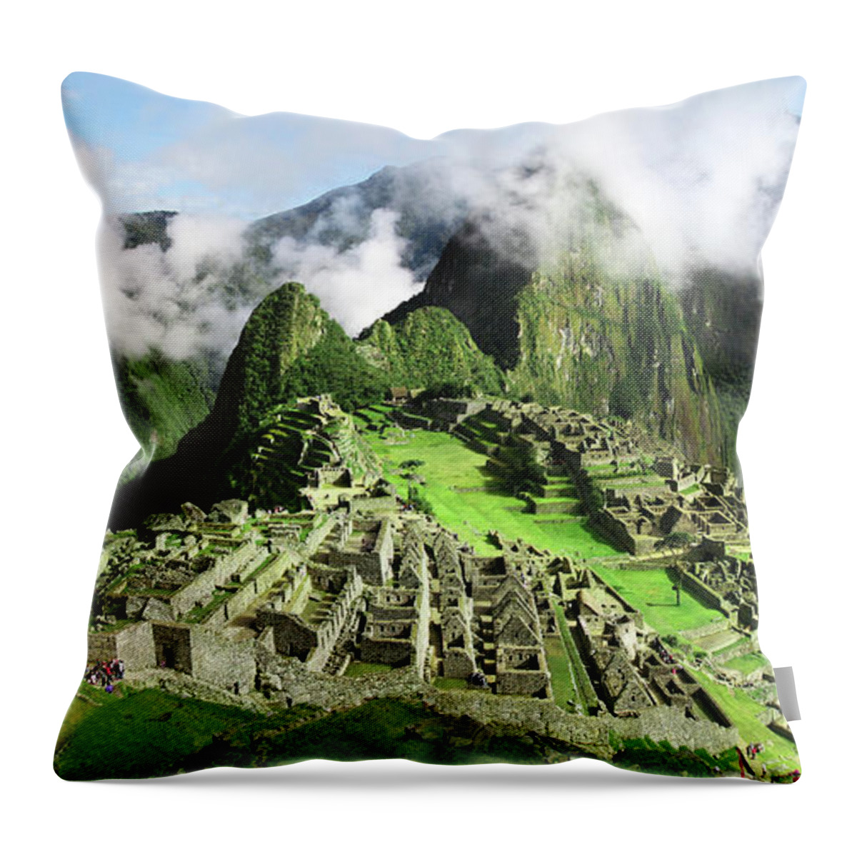Machu Picchu Throw Pillow featuring the photograph Machu Picchumachu Picchu by Ramihalim
