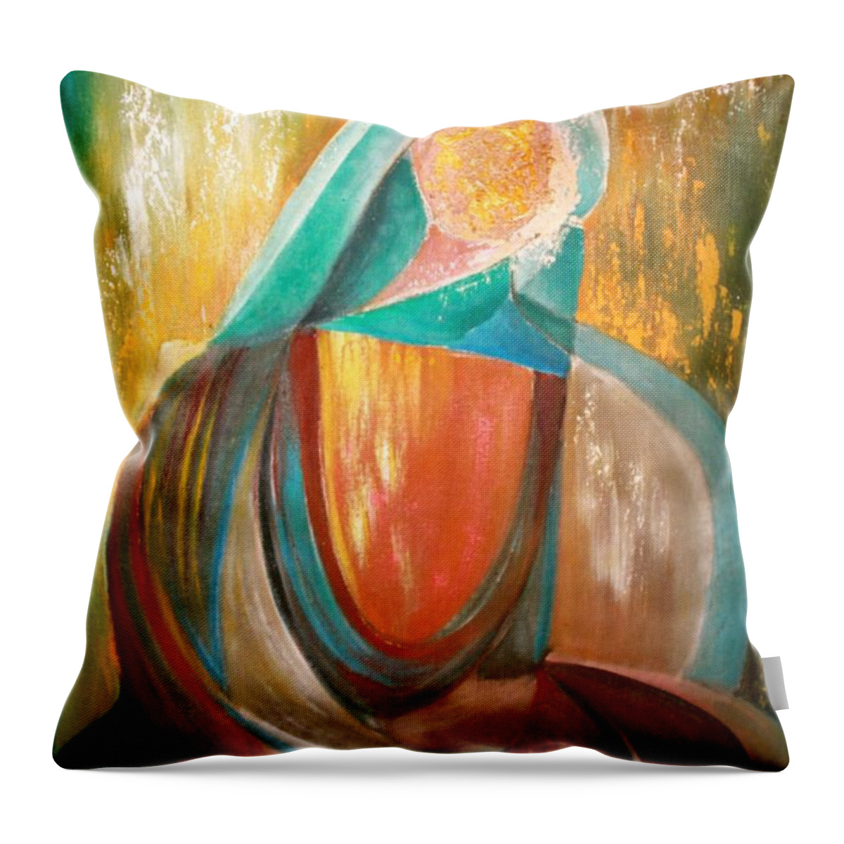 Madonna Throw Pillow featuring the photograph Madonna by Cecilia Orta by Alice Terrill