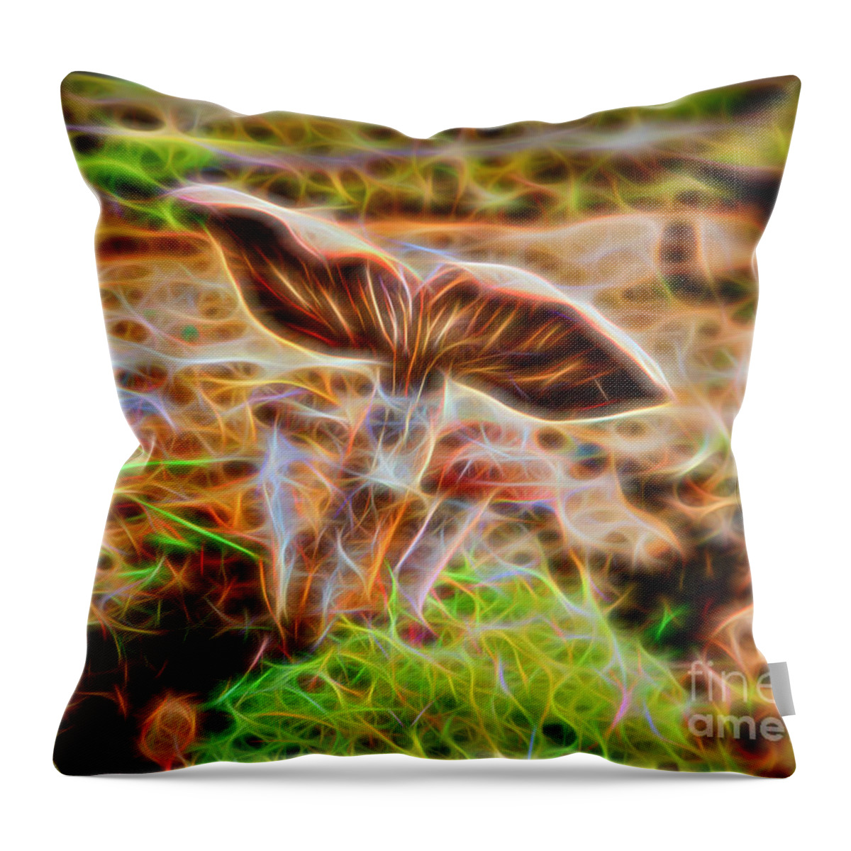 Autumn Throw Pillow featuring the photograph Magic Mushroom-5 by Casper Cammeraat