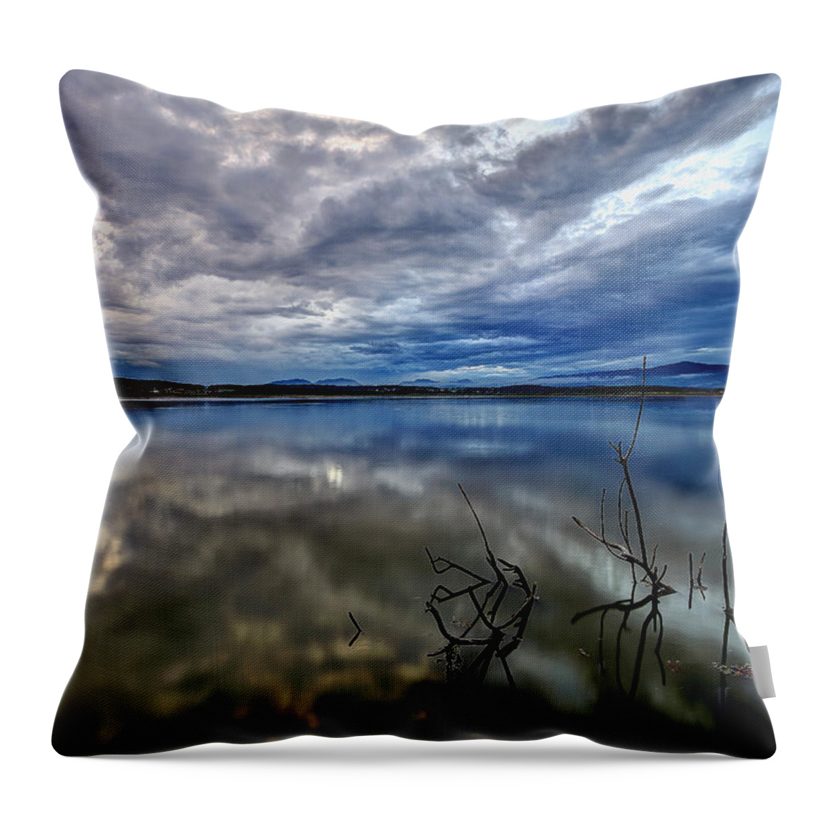 Water Throw Pillow featuring the photograph Magical lake by Ivan Slosar