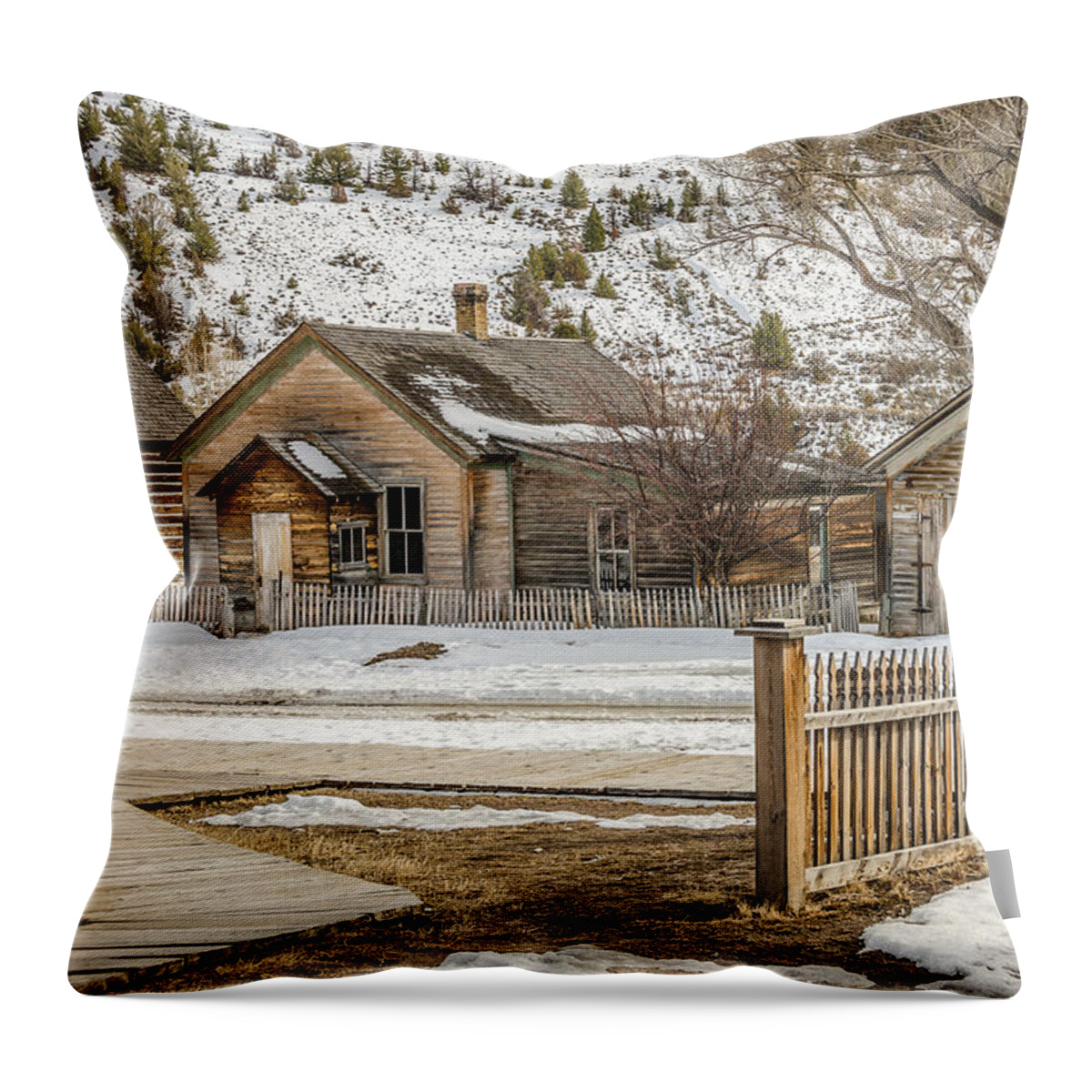 Bannack Throw Pillow featuring the photograph Main Street by Sue Smith
