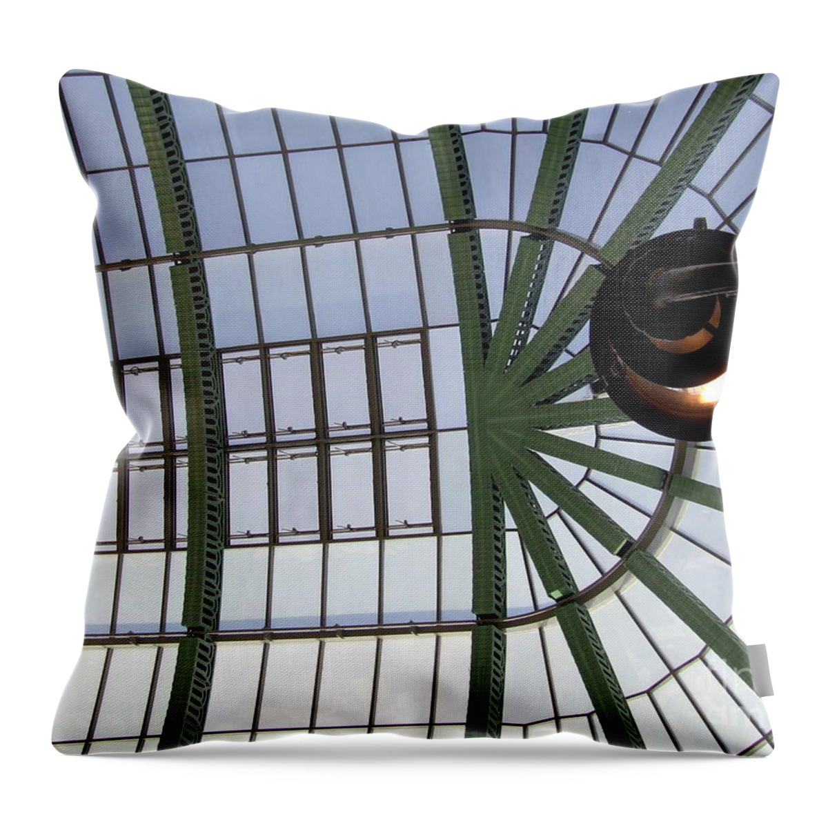 Skylight Throw Pillow featuring the photograph Mall of Emirates Skylight by Andrea Anderegg