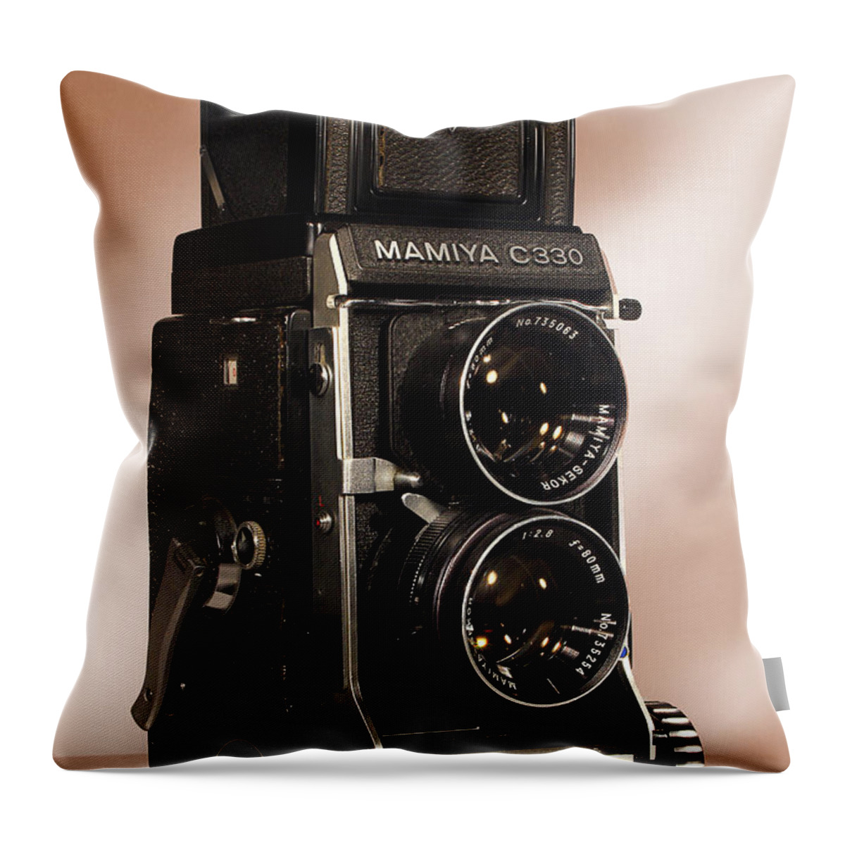 Mamiya C330 Throw Pillow featuring the photograph Mamiya C330 by Michael Eingle