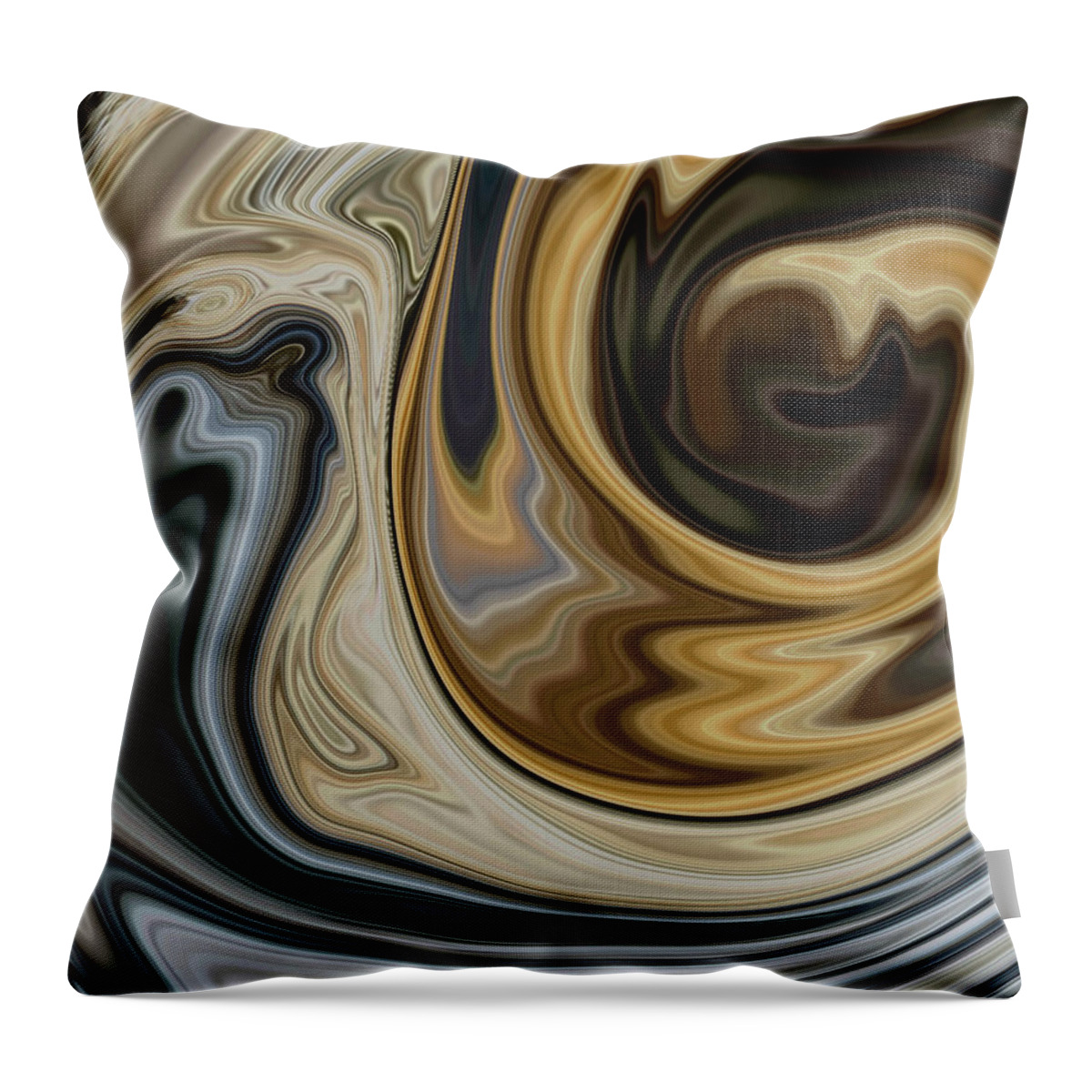 Abstracts Throw Pillow featuring the mixed media Man vs Time by Elaine Malott