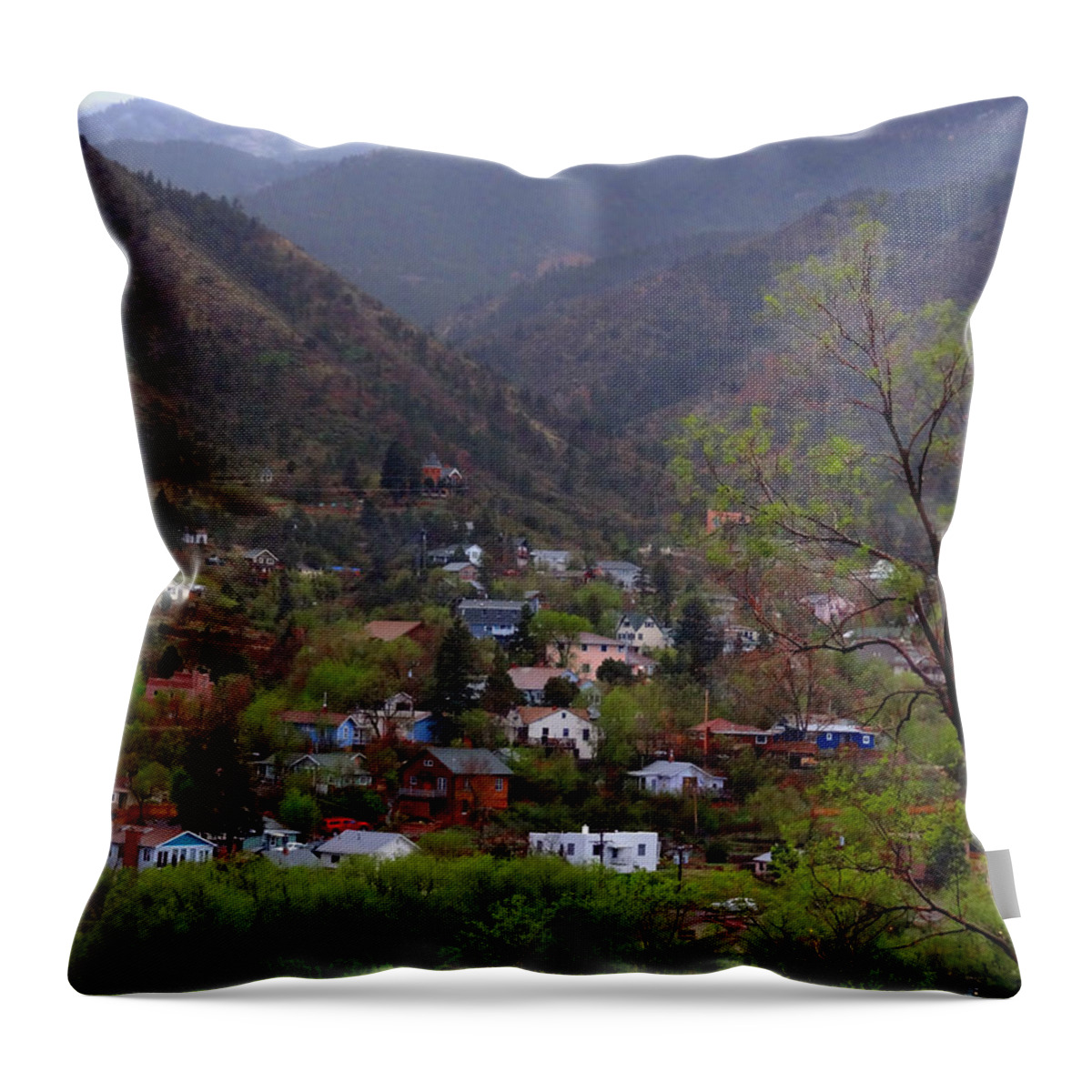 Landscape Throw Pillow featuring the photograph Manitou to the South III by Lanita Williams