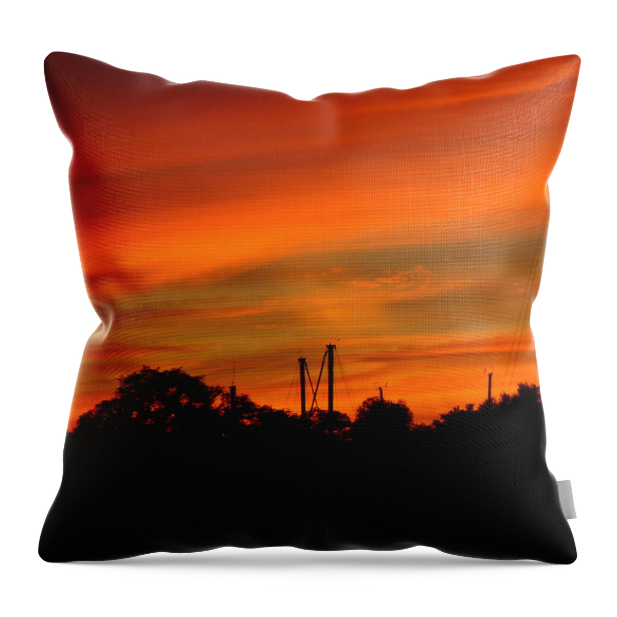 Marina Throw Pillow featuring the photograph Marina Sunset by Deena Stoddard