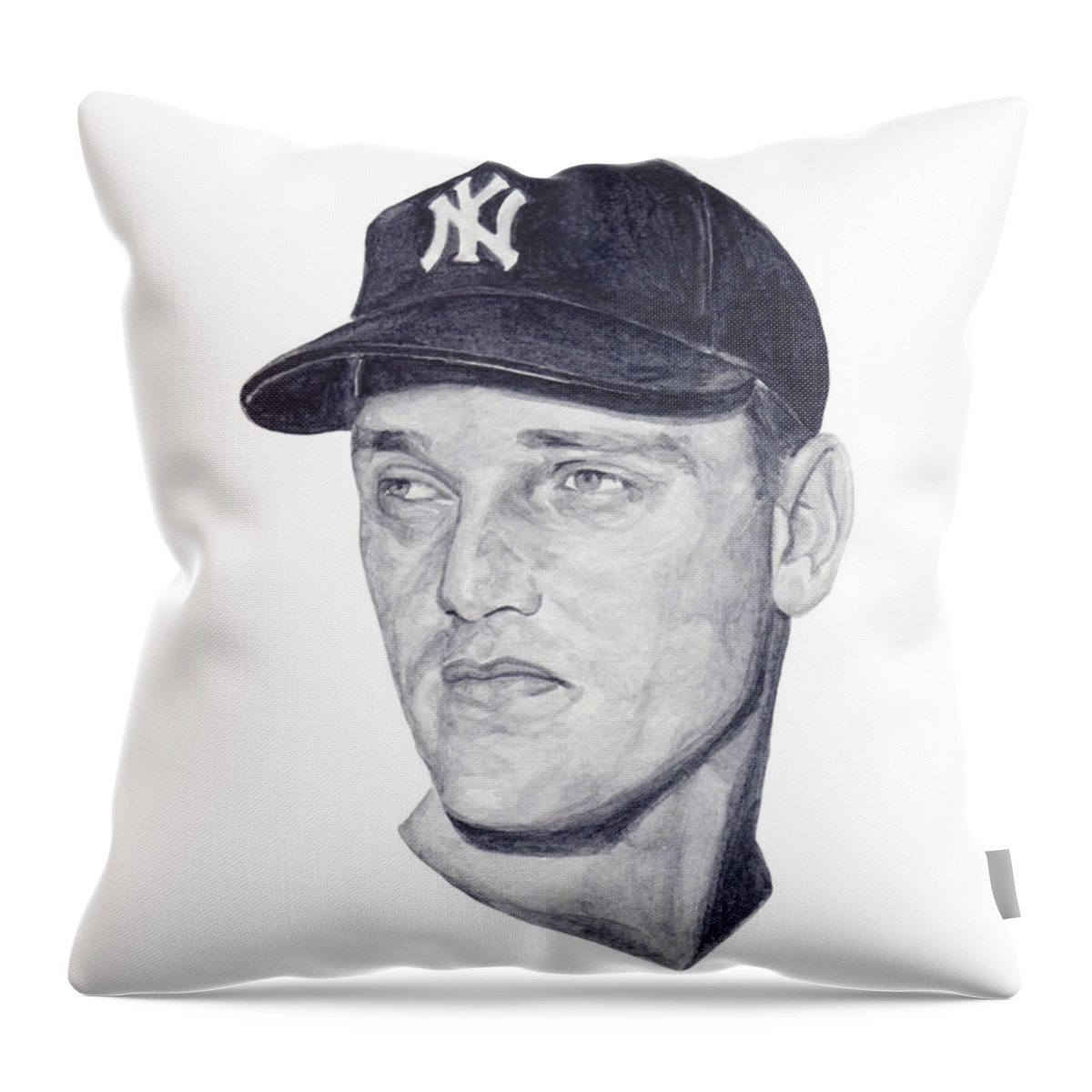 Roger Throw Pillow featuring the painting Maris by Tamir Barkan
