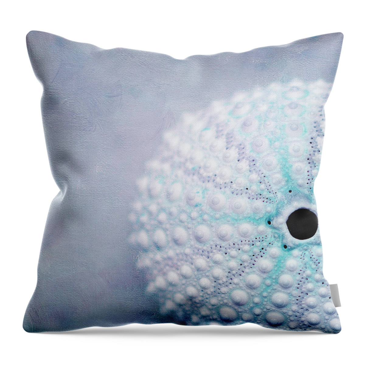 Sea Urchin Throw Pillow featuring the photograph Marooned 7 by Fraida Gutovich