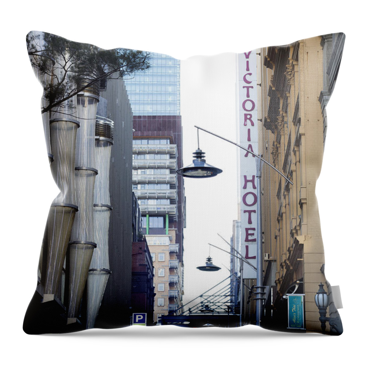 Melbourne Throw Pillow featuring the photograph Marvellous Melbourne 5 by Linda Lees