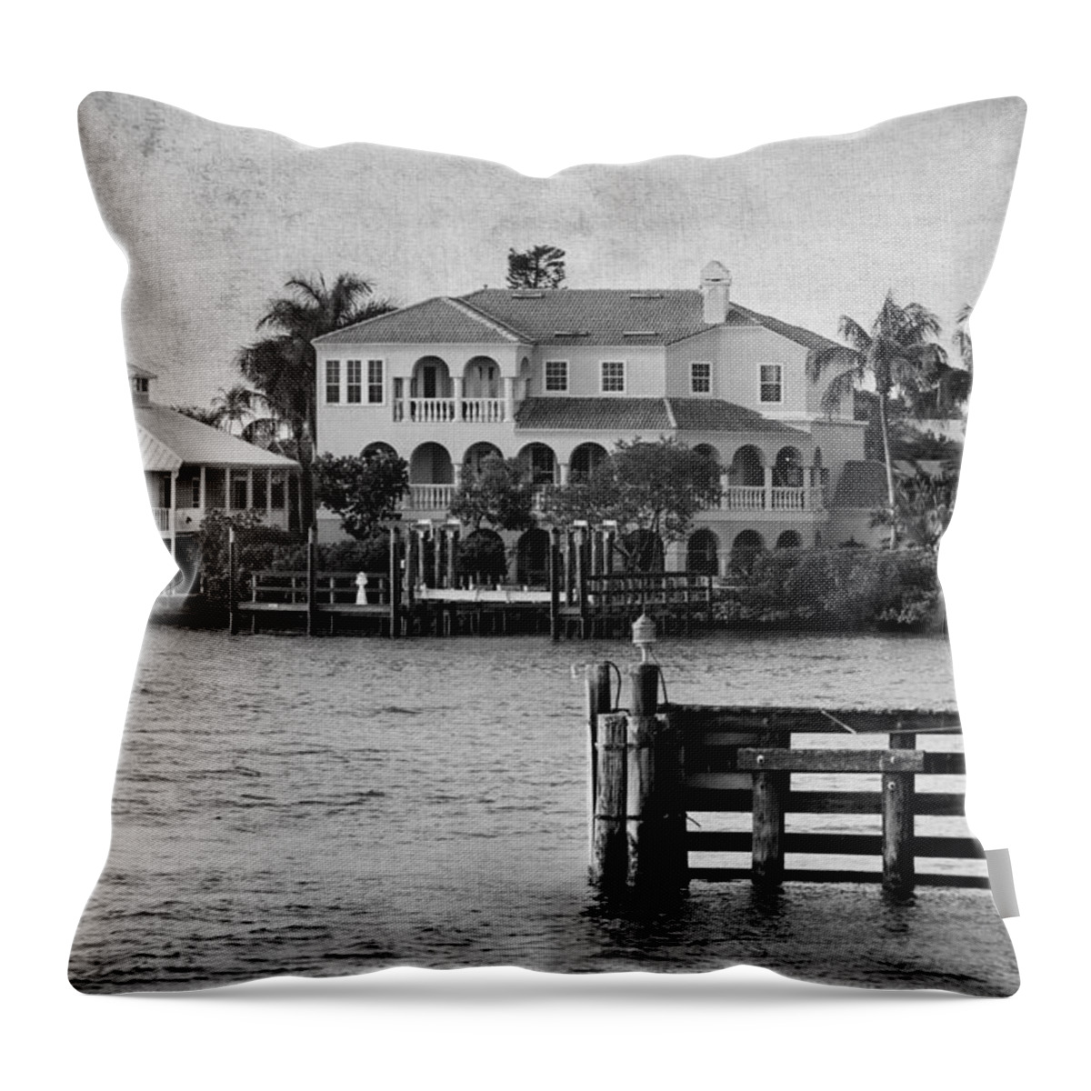 Matanzas Passfort Myers Beach Throw Pillow featuring the photograph Matanzas Pass - Fort Myers Beach - Florida by Kim Hojnacki