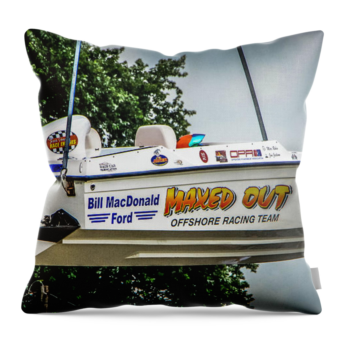 Maxed Out Throw Pillow featuring the photograph Maxed Out by Grace Grogan