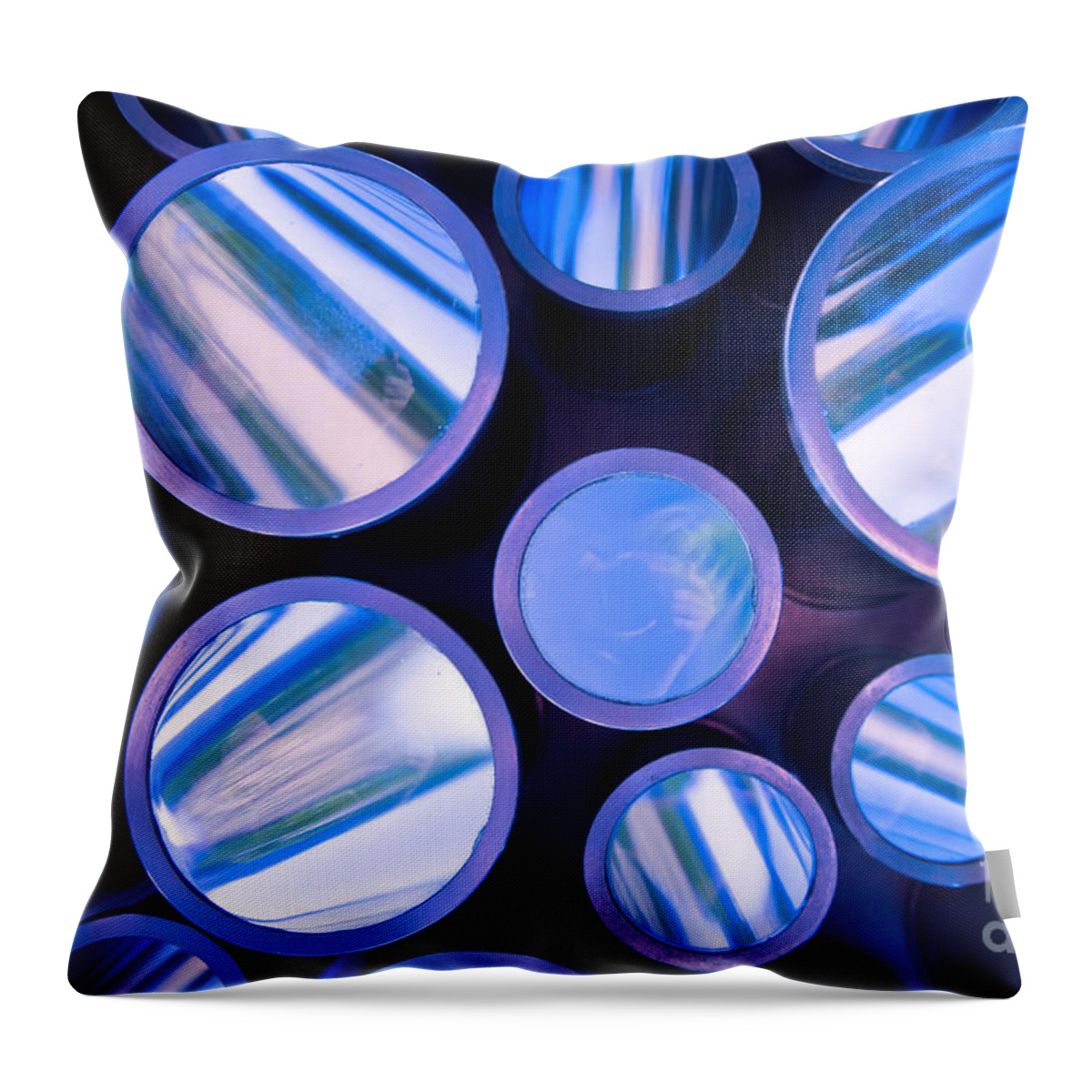 Abstract Throw Pillow featuring the photograph Me and the Kaleidoscope by Jonathan Nguyen