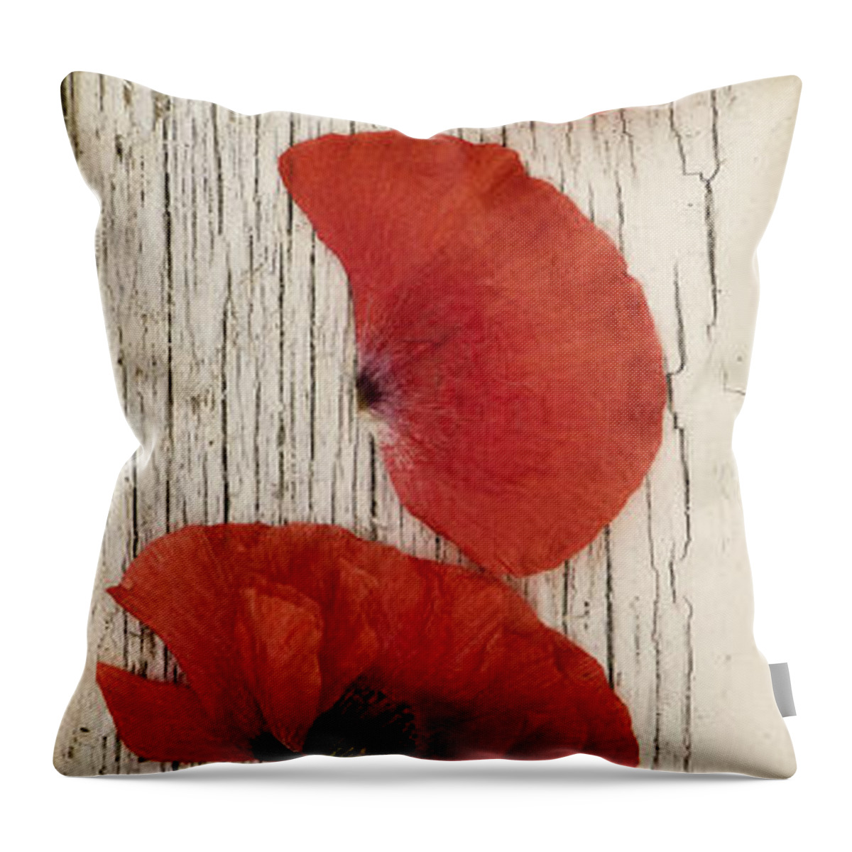 Popppy Throw Pillow featuring the photograph Memories Of A Summer Vertical by Priska Wettstein
