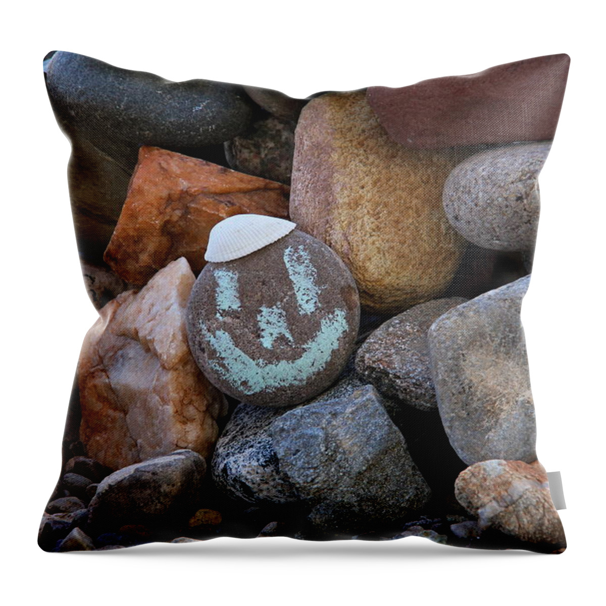 Rockes Throw Pillow featuring the photograph Memories by Suzanne Oesterling