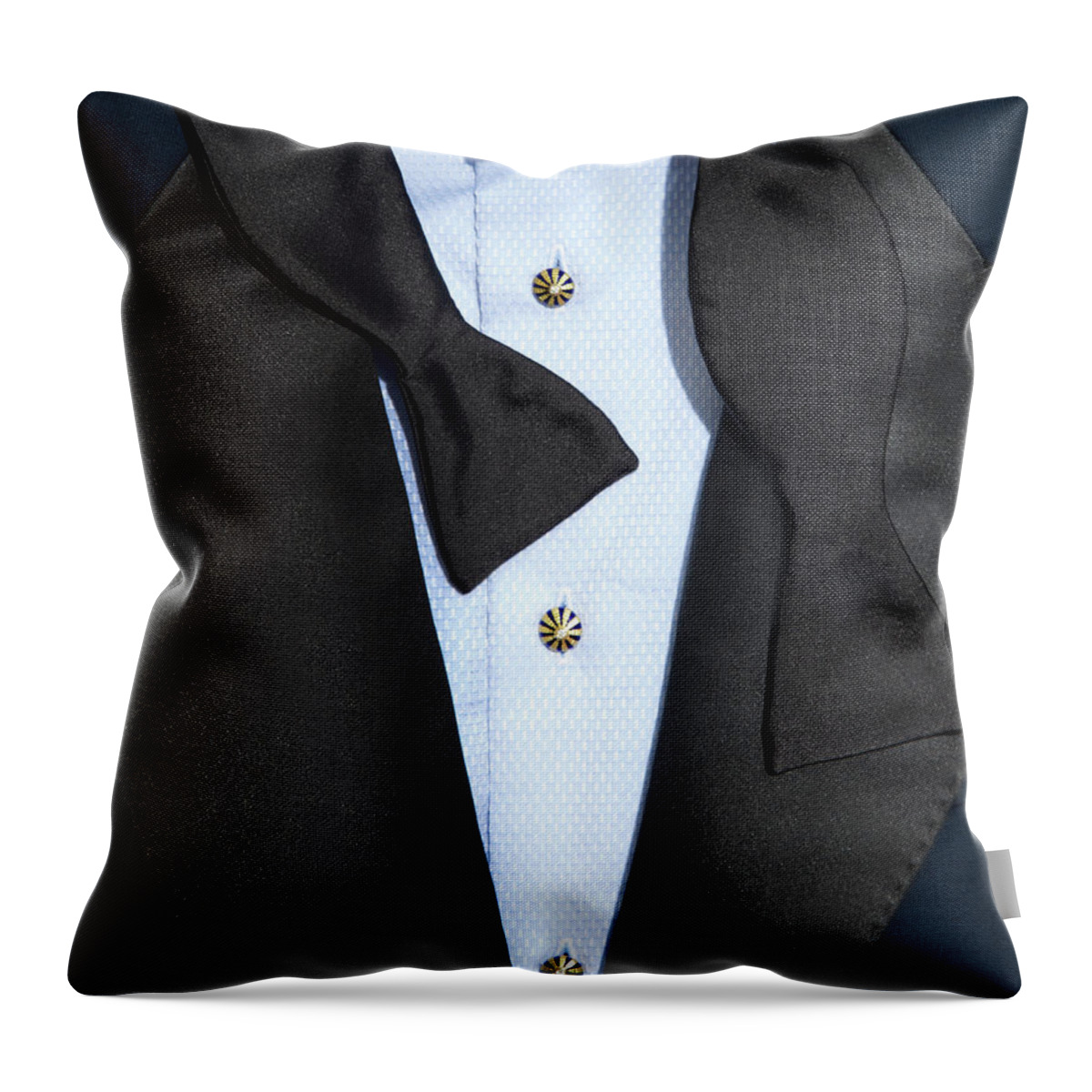 Jacket Throw Pillow featuring the photograph Mens Tuxedo by Brian Klutch