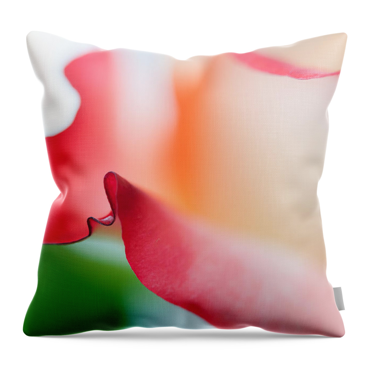 Rose Throw Pillow featuring the photograph Messenger from Another Realm II. Ethereal Rose by Jenny Rainbow