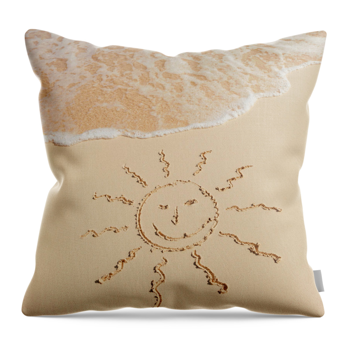 Scenics Throw Pillow featuring the photograph Mexico, Yucatan, Sun Drawing On Beach by Tetra Images