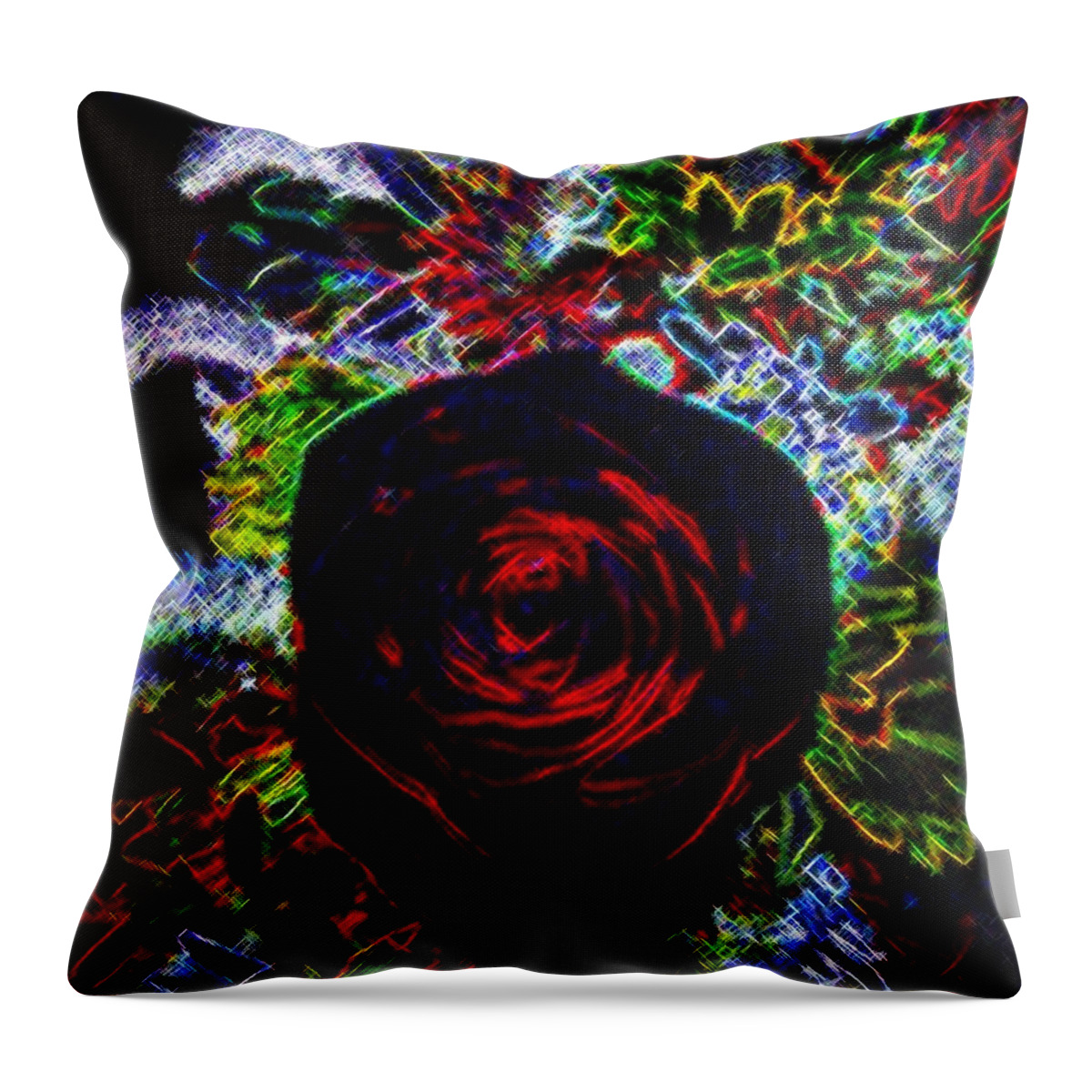 Micro Linear Throw Pillow featuring the digital art Micro Linear 34 by Will Borden