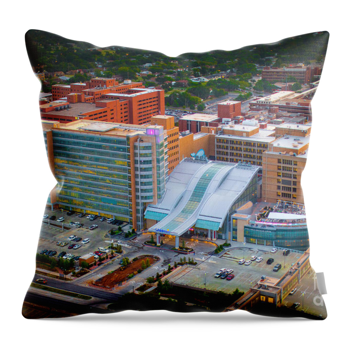 Oklahoma City Throw Pillow featuring the photograph Mil001-145 by Cooper Ross