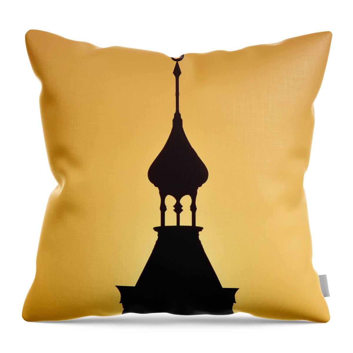 Fine Art Photography Throw Pillow featuring the photograph Minaret by David Lee Thompson