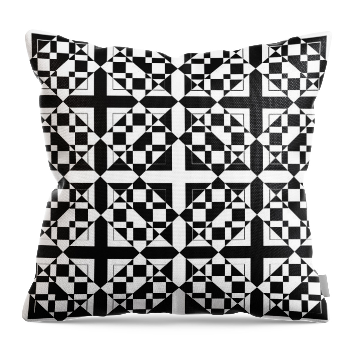 Abstract Throw Pillow featuring the digital art Mind Games 72 se by Mike McGlothlen