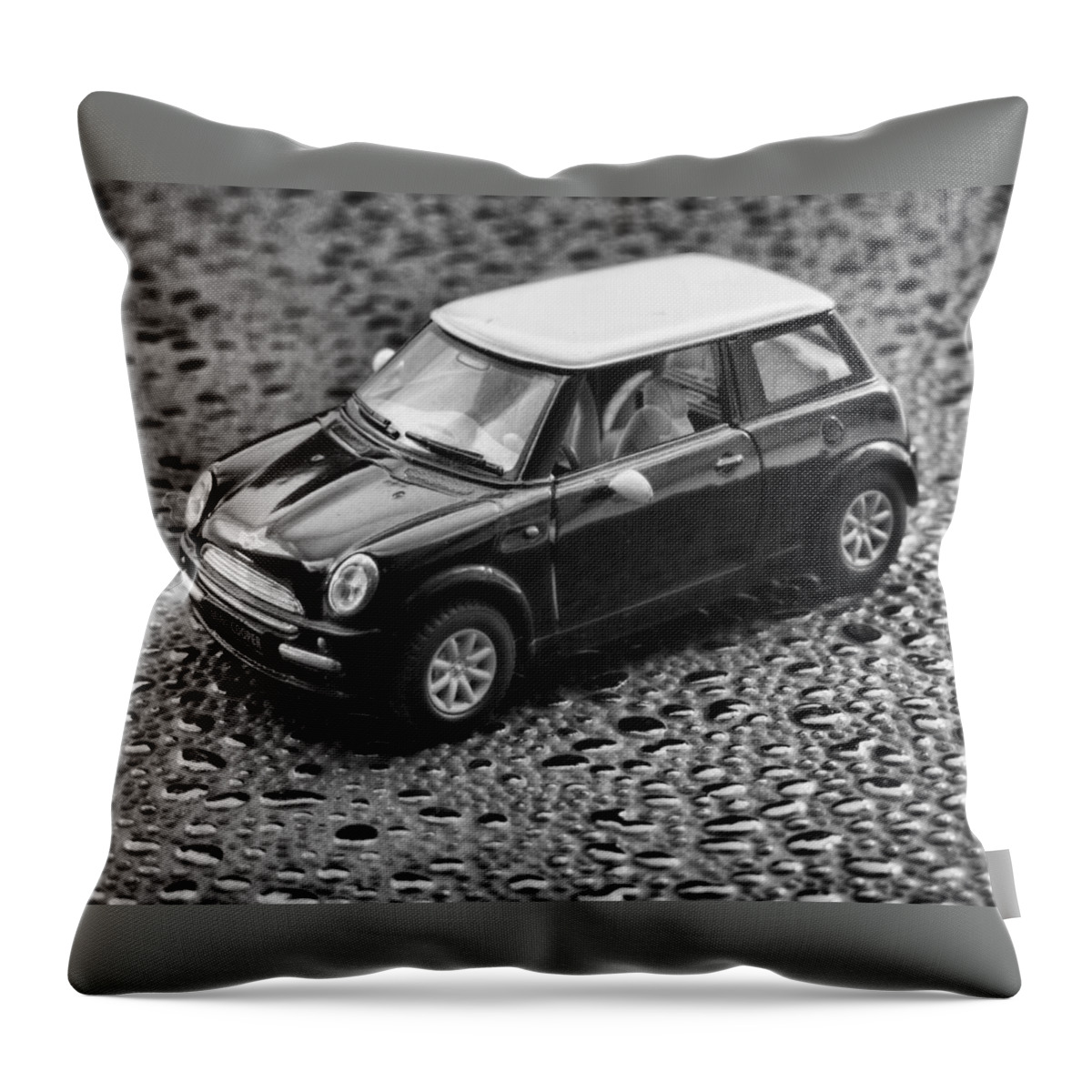 Austin Mini Throw Pillow featuring the photograph Mini cooper by Ron Roberts