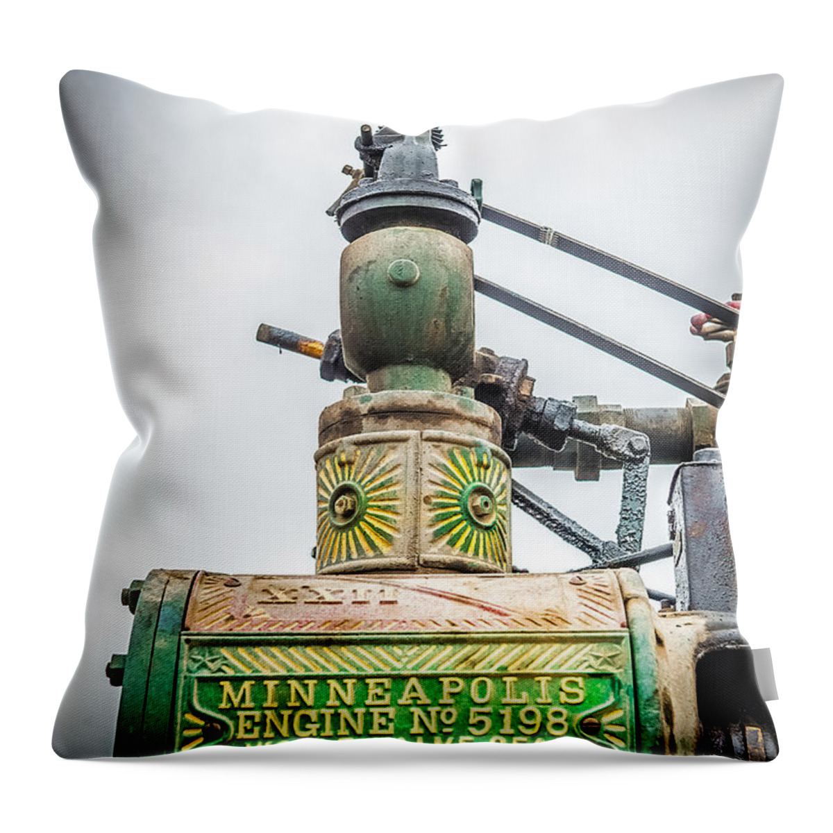 Governor Throw Pillow featuring the photograph Minneapolis Steam Engine by Paul Freidlund