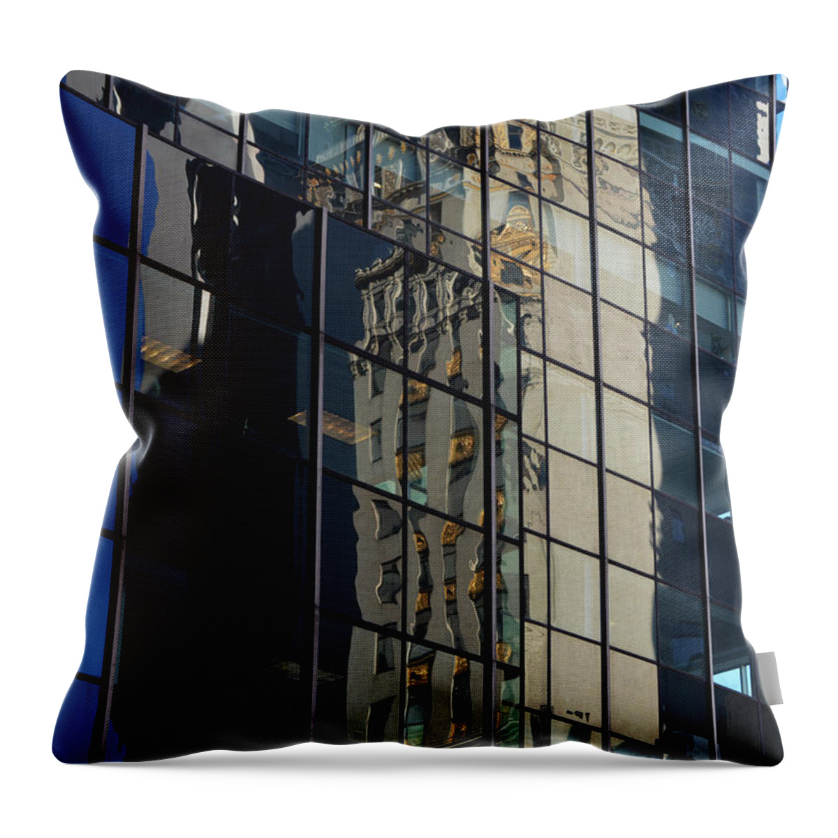 Reflection Throw Pillow featuring the photograph Mirror Image by Lynellen Nielsen