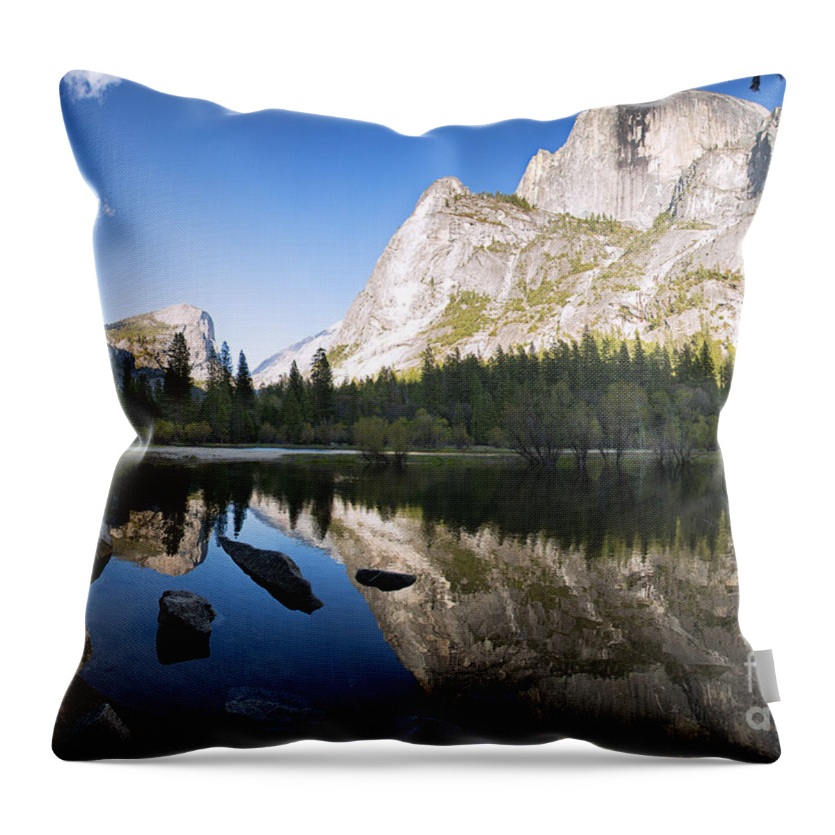 America Throw Pillow featuring the photograph Mirror Lake Yosemite by Jane Rix