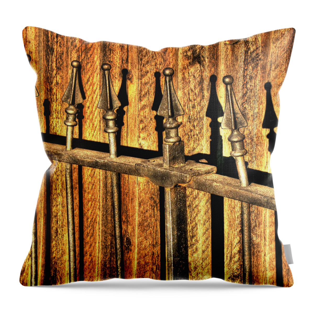 Rustic Throw Pillow featuring the photograph Missing One by Craig Burgwardt