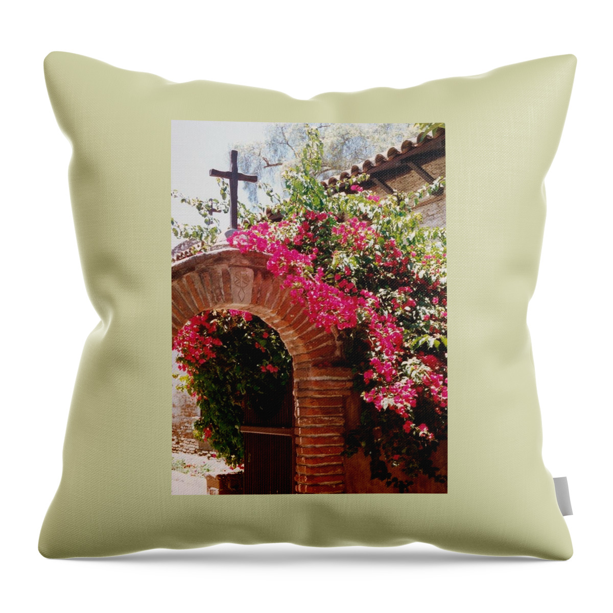Mission Throw Pillow featuring the photograph Mission Series I by Jacqueline Russell