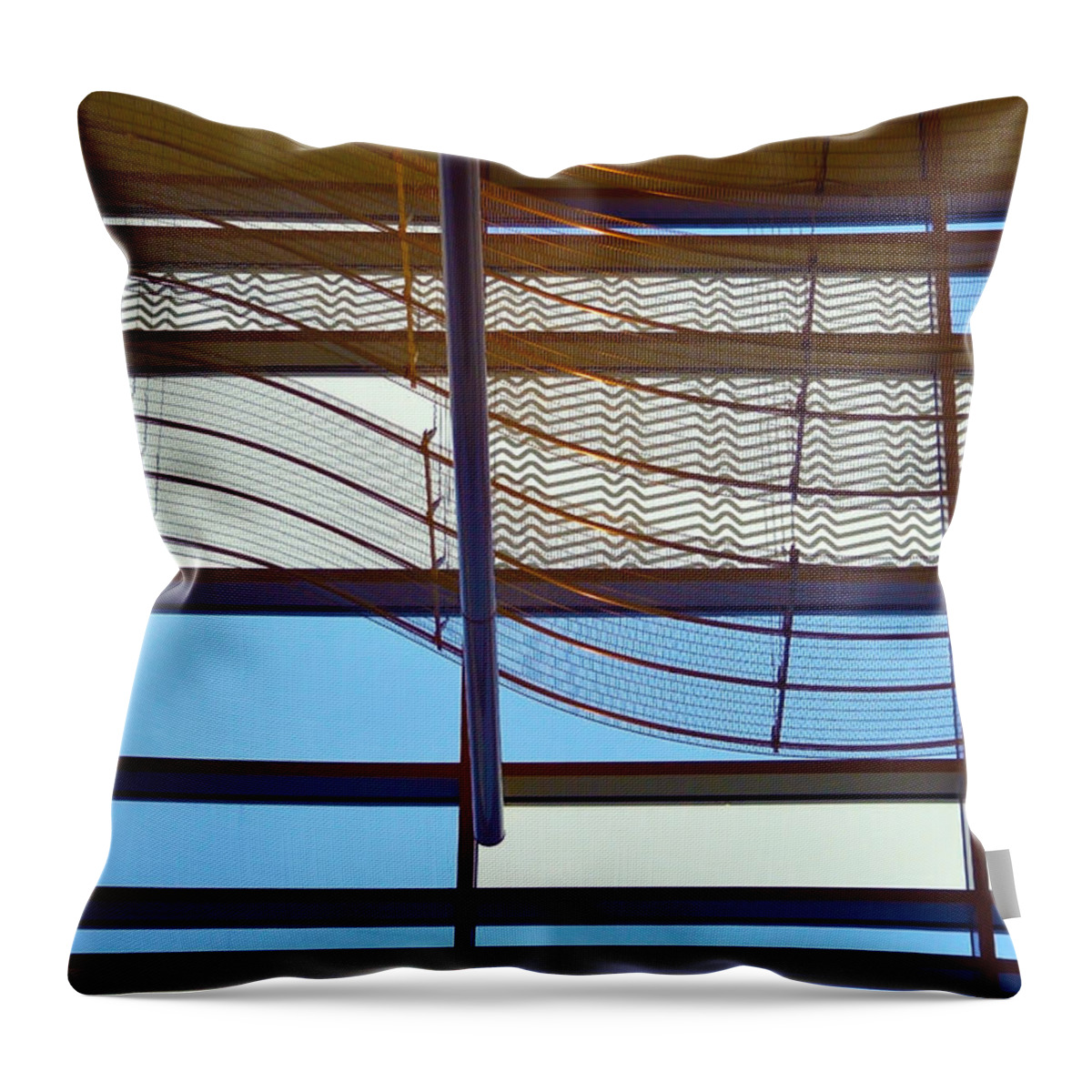 Architecture Throw Pillow featuring the photograph Modern Artwaves by Lena Wilhite