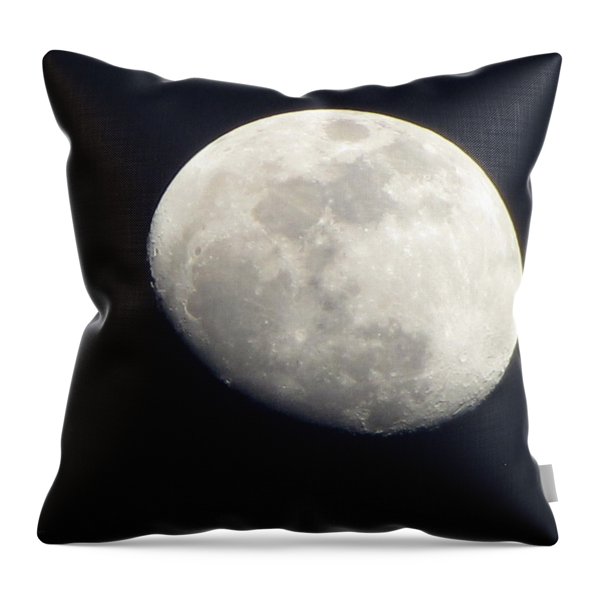 Moon Throw Pillow featuring the photograph Moon 022113 by Joyce Dickens