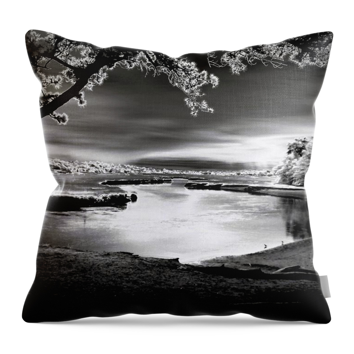 Landscape Throw Pillow featuring the photograph Moona Lagoona by Robert McCubbin