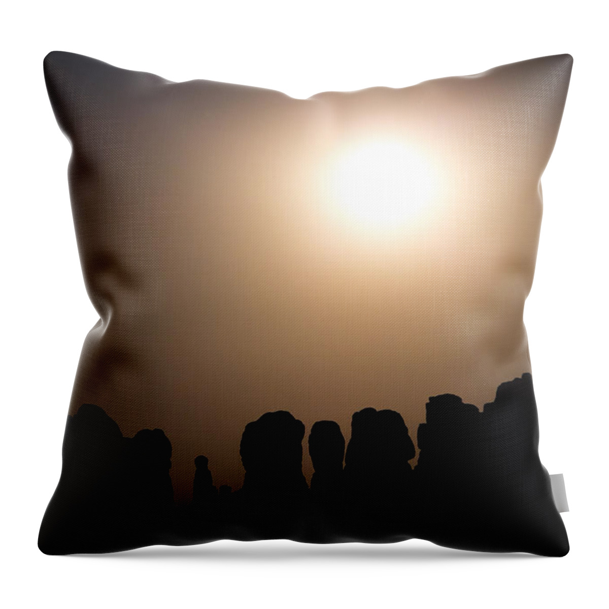 Moon Throw Pillow featuring the photograph Moonrise over Eden by Nicholas Blackwell