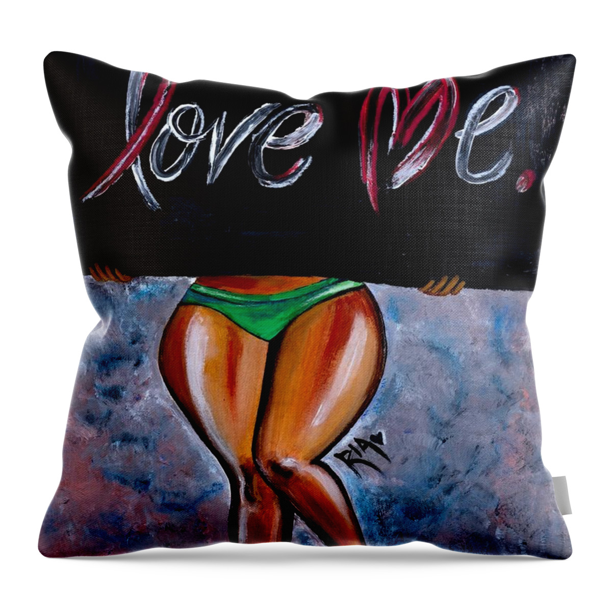 Artbyria Throw Pillow featuring the photograph More To Love by Artist RiA