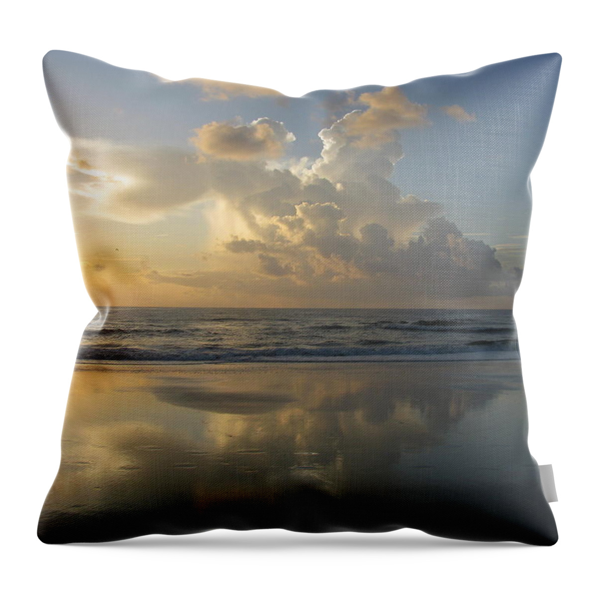 Landscape Throw Pillow featuring the photograph Morning Has Broken by Ellen Meakin