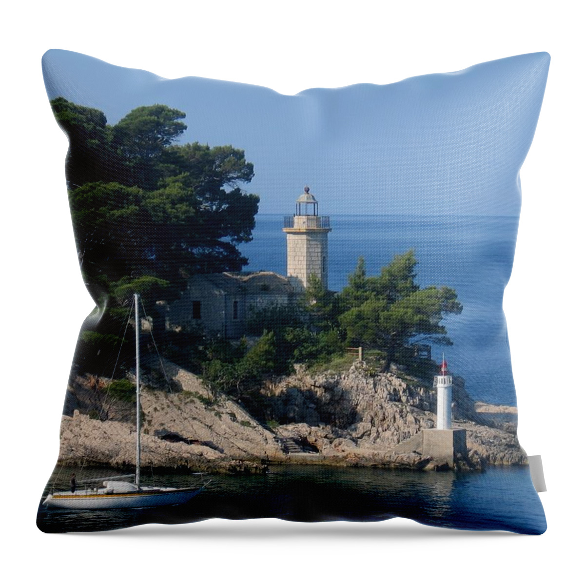 Sail Throw Pillow featuring the photograph Morning Sail by Jennifer Wheatley Wolf