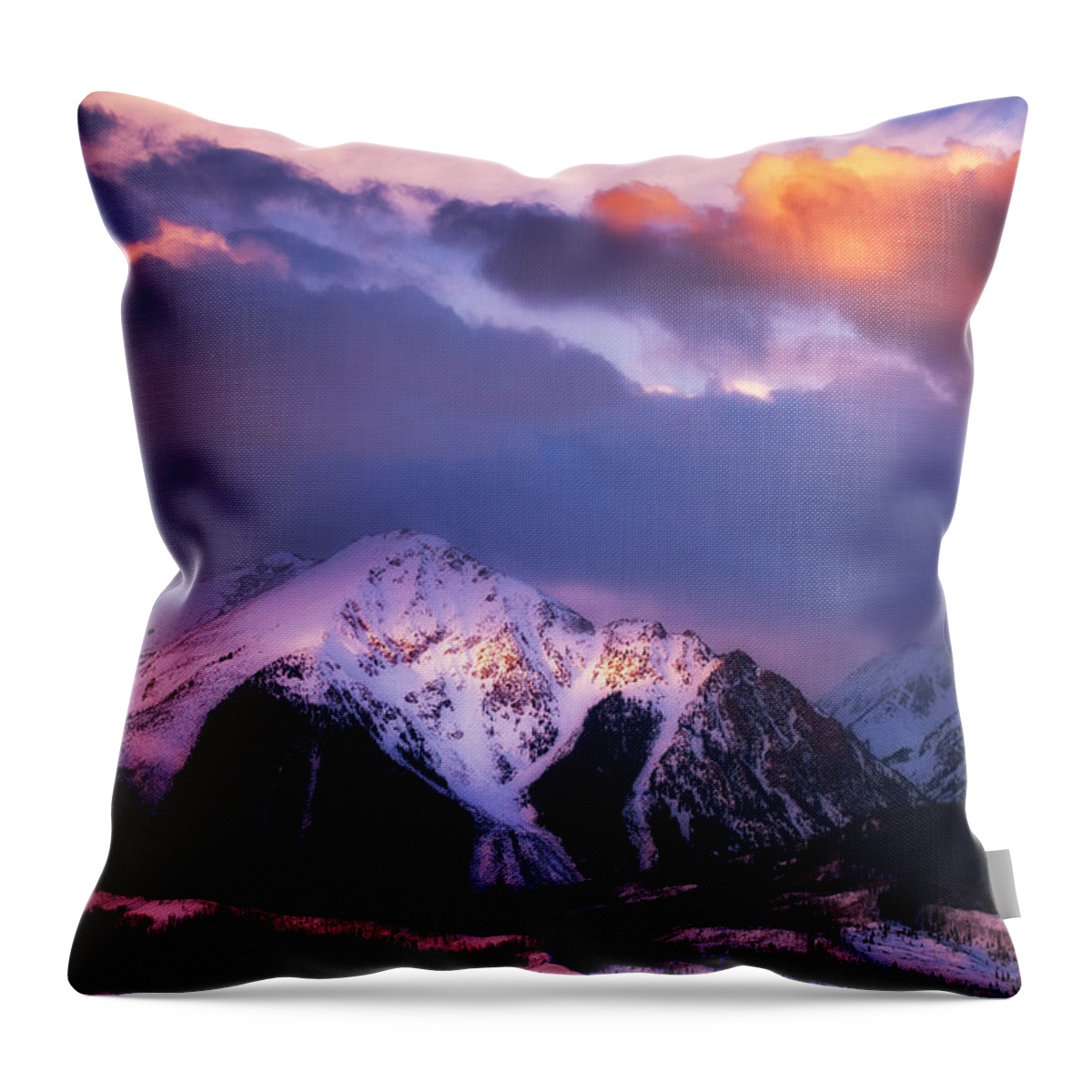 Storm Throw Pillow featuring the photograph Morning Storm by Darren White