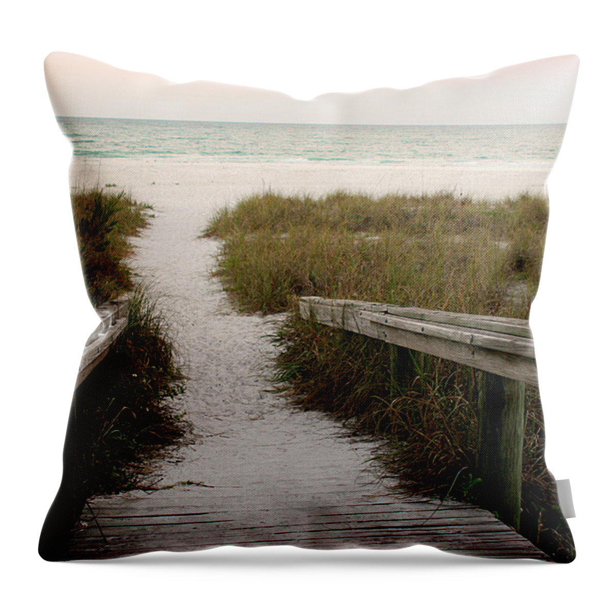 Florida Throw Pillow featuring the photograph Morning Stroll by Jean Macaluso