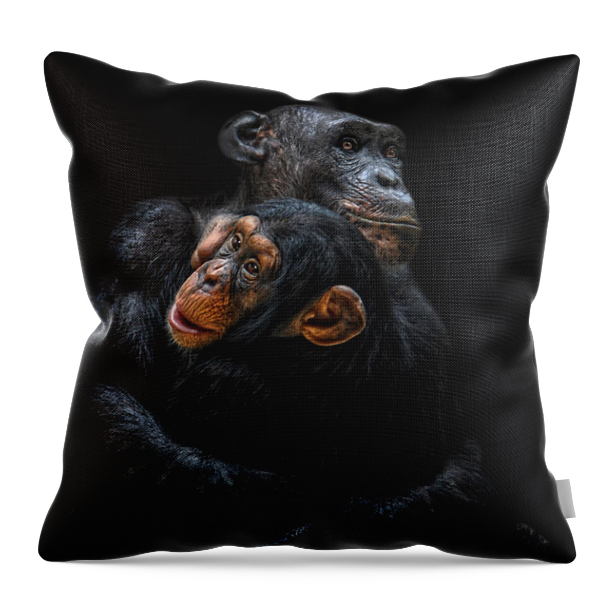 Mother Throw Pillow featuring the photograph Mother And Child by Joachim G Pinkawa
