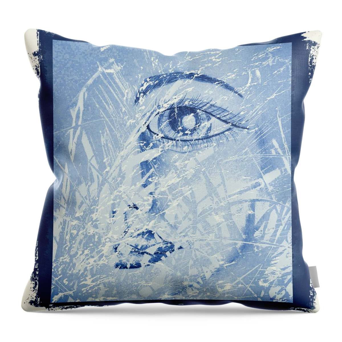 Mother Of Nature Throw Pillow featuring the digital art Mother of Nature by Maria Urso