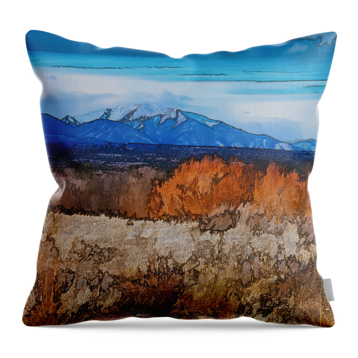 Topaz Throw Pillow featuring the photograph Mount Princeton by Charles Muhle