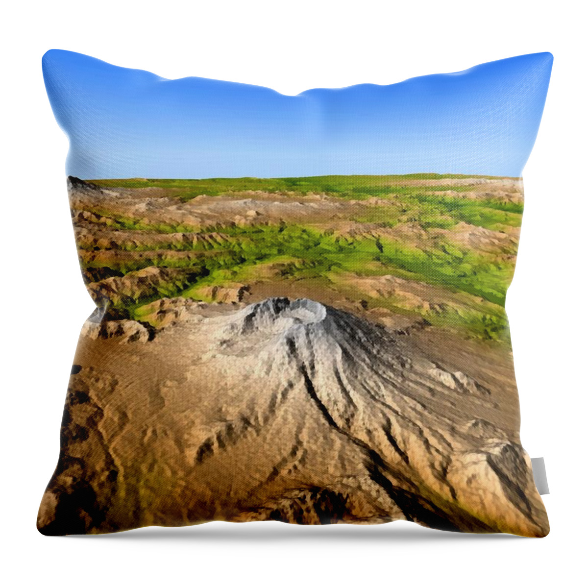 Mount Saint Helens Throw Pillow featuring the photograph Mount Saint Helens by Jpl