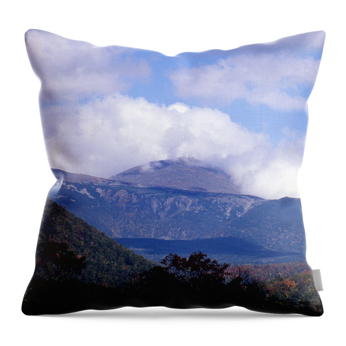 Mountain Throw Pillow featuring the photograph Mount Washington by Skip Willits