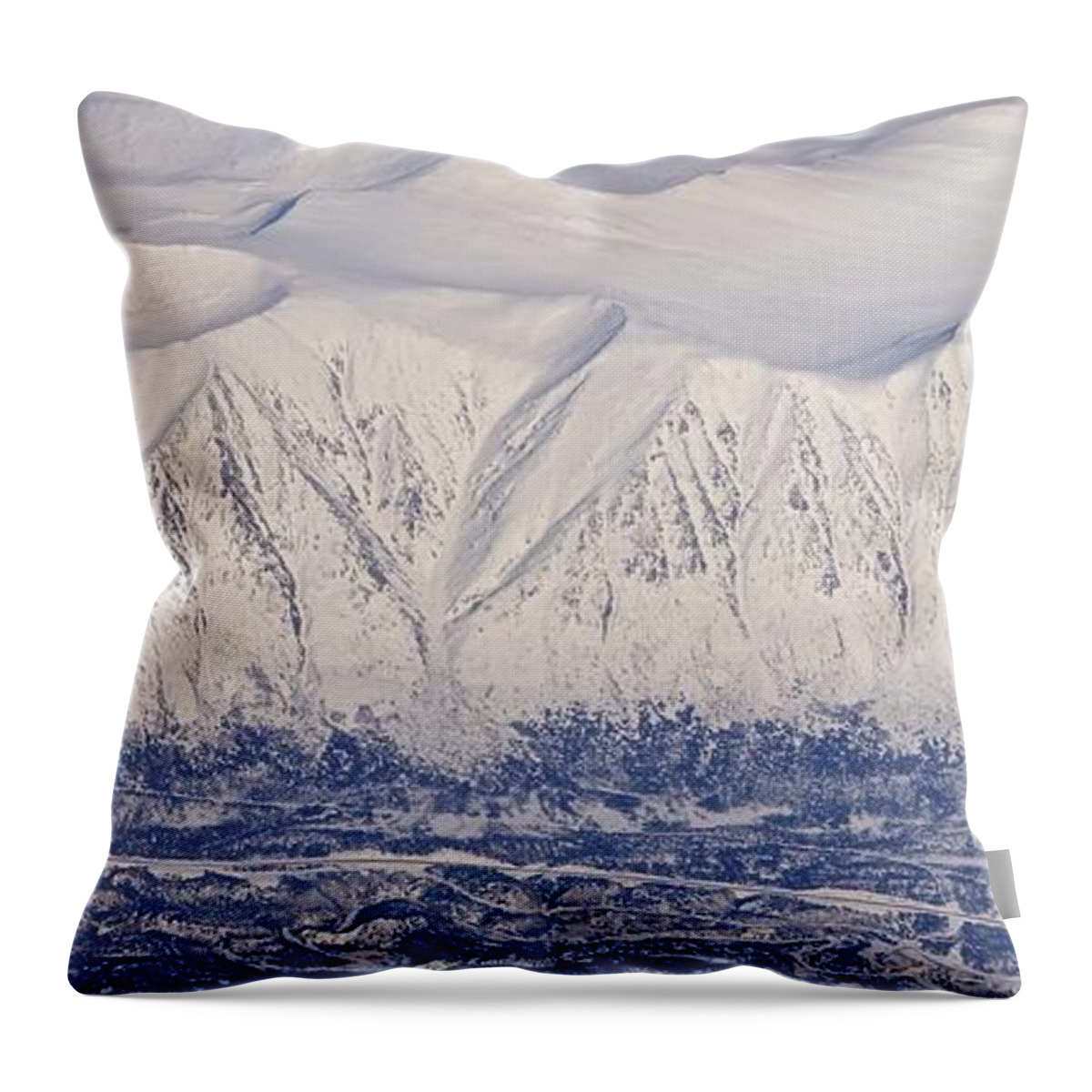 Photography Throw Pillow featuring the photograph Mountain Range by Sean Griffin