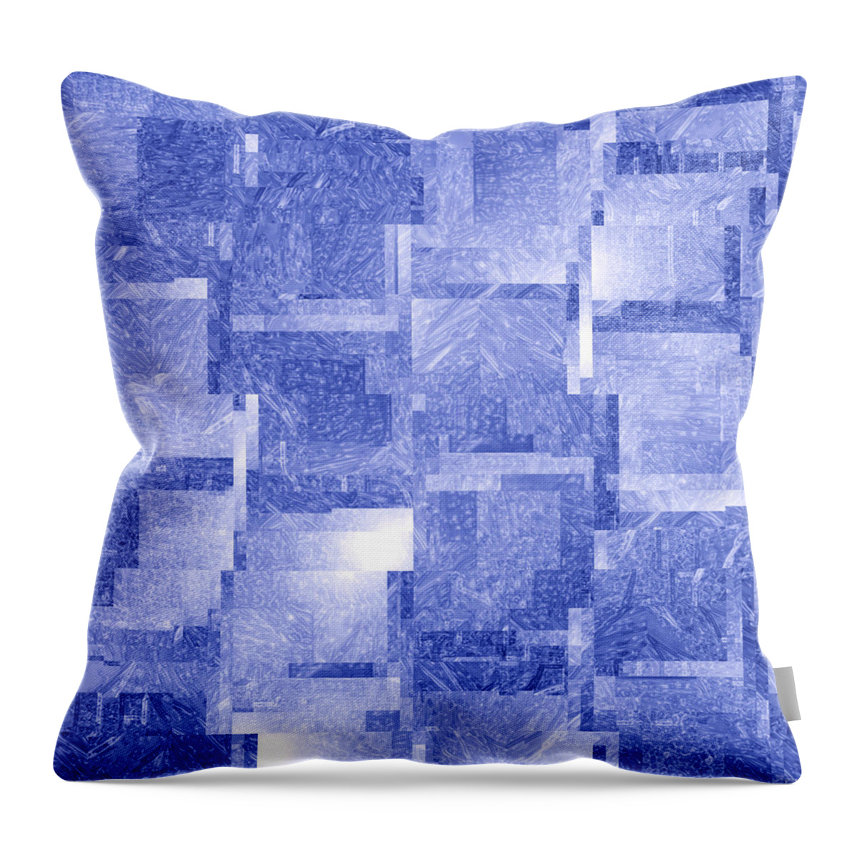 Moveonart! coolerherenow Digital Abstract Art By Artist Jacob Kane Kanduch -- Omnetra Throw Pillow featuring the digital art MoveOnArt CoolerHereNow by MovesOnArt Jacob