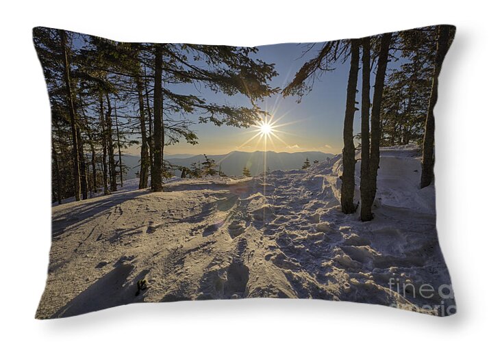  Mount Tecumseh Throw Pillow featuring the photograph Mt Tecumseh - Waterville Valley New Hampshire by Erin Paul Donovan