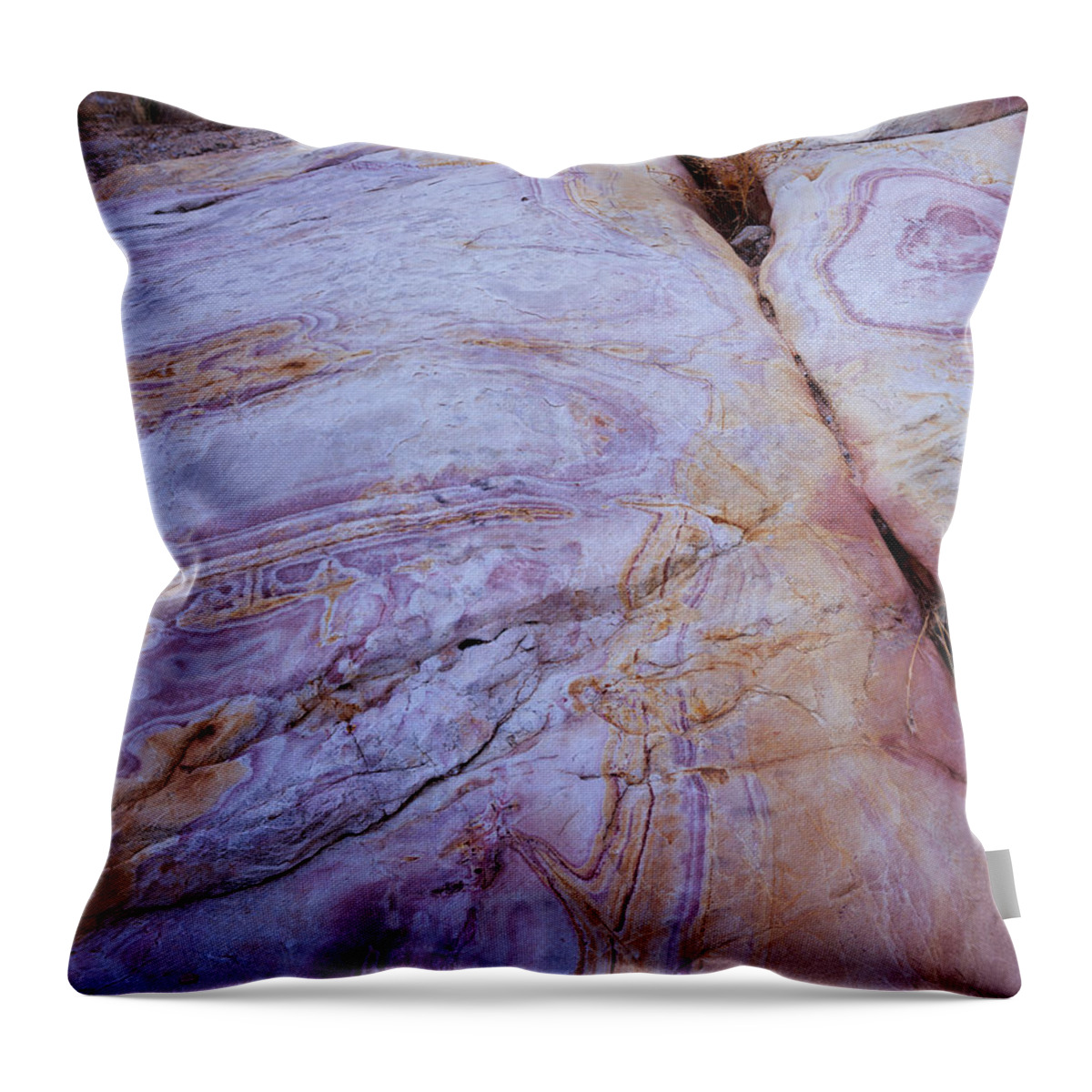 Nevada Throw Pillow featuring the photograph Muddy Mt. Sandstone B by Tom Daniel