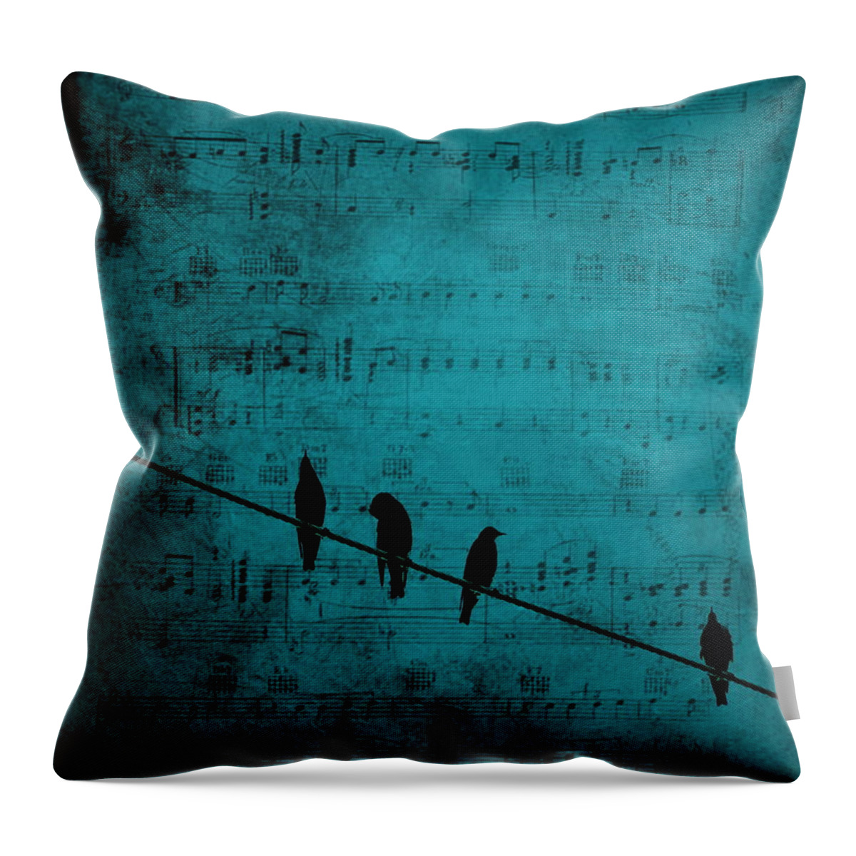 Bird Throw Pillow featuring the photograph Music Soothes the Soul by Andrea Kollo